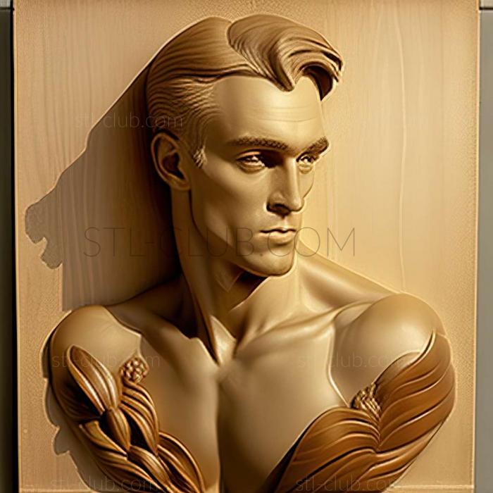 3D model William McGregor Paxton American artist (STL)